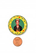 Round Frida Kahlo Pin